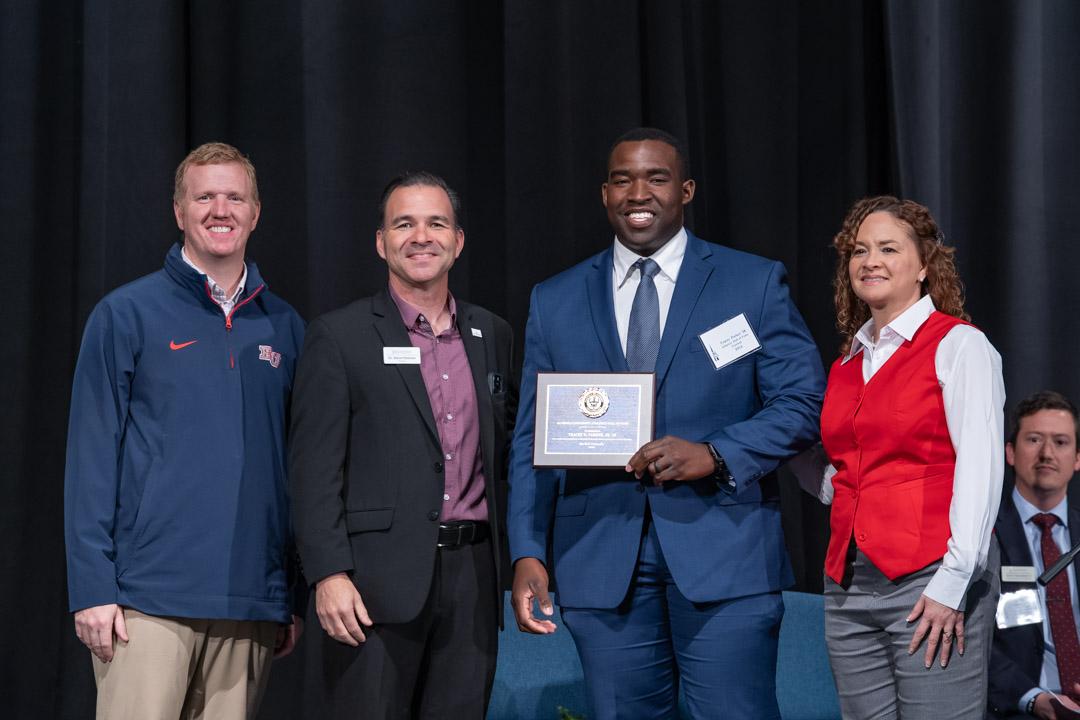 Tracey Parker, Jr. is inducted into the Athletics Hall of Fame