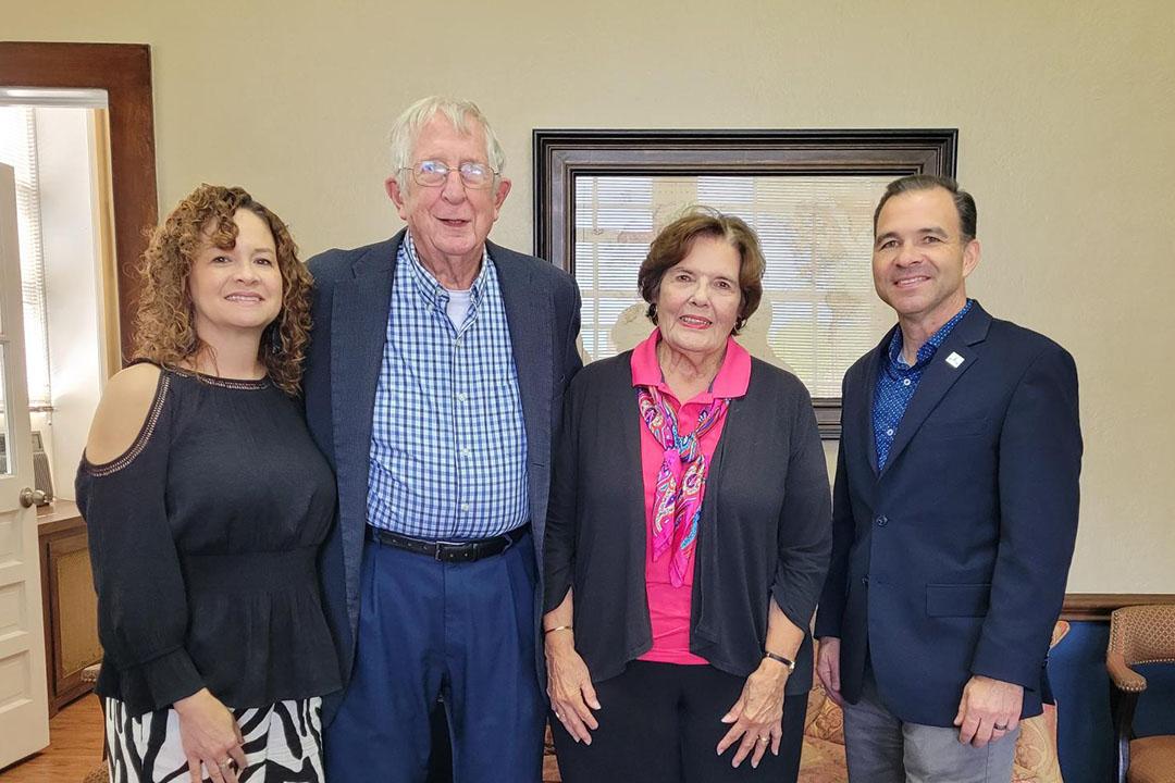 Sherelle Morgan, Dick Louthan, Fran Louthan, and Dr. Steve Peterson